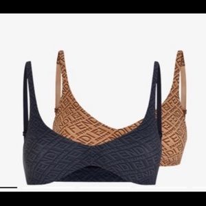 Set of two. Black and Tan fendi skims.